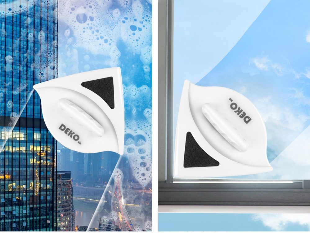 מגב מגנטי דו צדדי - מנקה חלונות מגנטי